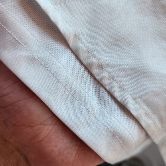 Boohoo White Lace Top Skater Mini Dress Women's Size 10 V-Neck Short Sleeve EUC - Picture 7 of 12